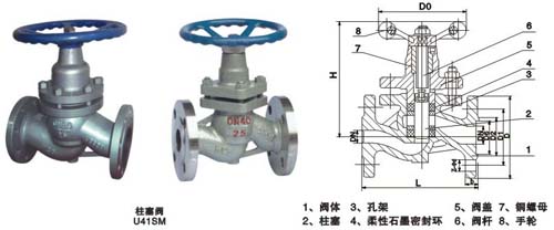 法蘭式柱塞閥